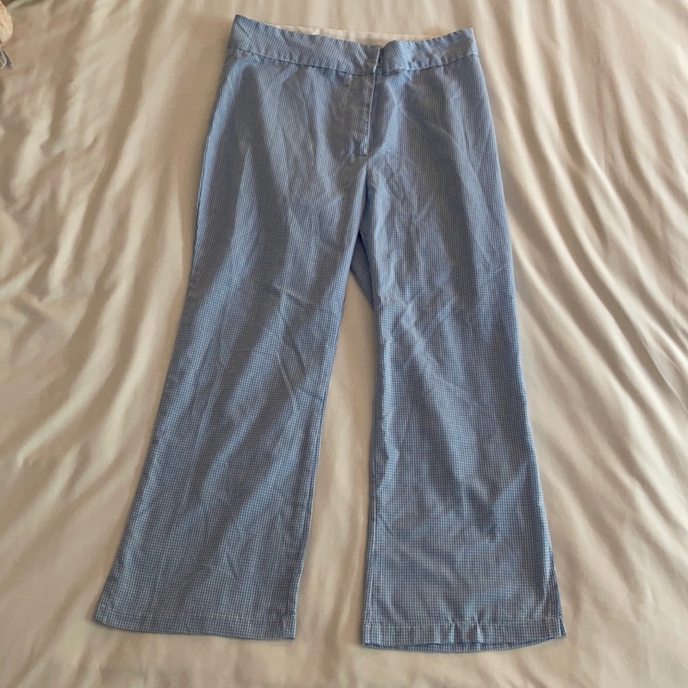 Light Blue Gingham Capris size 5